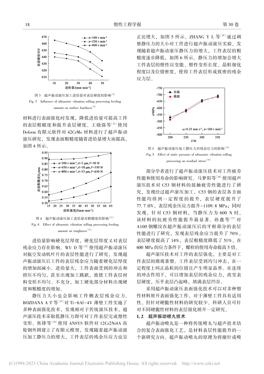 超声振动表层强化技术研究现状及展望_张彪.pdf_第3页