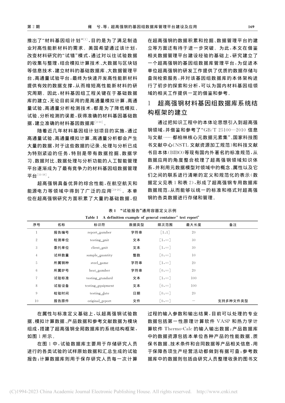 超高强钢的基因组数据库管理平台建设及应用_雍兮.pdf_第2页