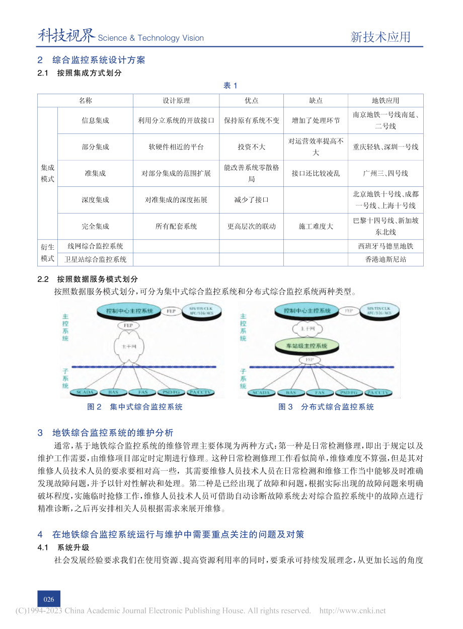 地铁综合监控系统运行和维护模式分析_王谊.pdf_第2页