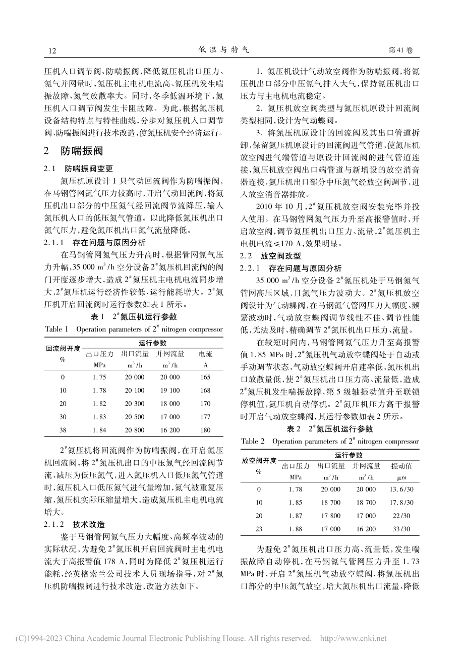 氮压机安全经济运行技术改造实践_周金城.pdf_第2页