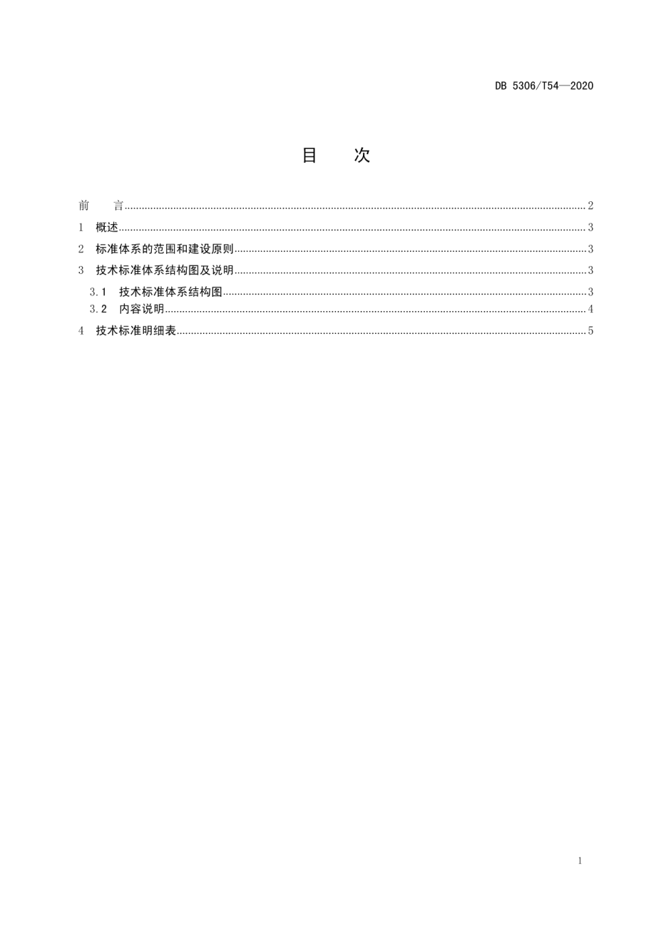 DB 5306T54-2020昭通猕猴桃生产技术标准体系.pdf_第2页