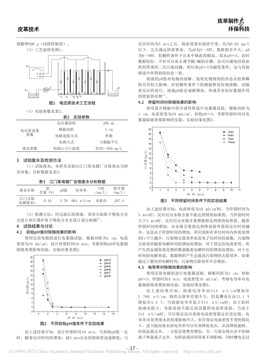 电还原技术处理六价铬废水的研究_刘艳.pdf_第2页