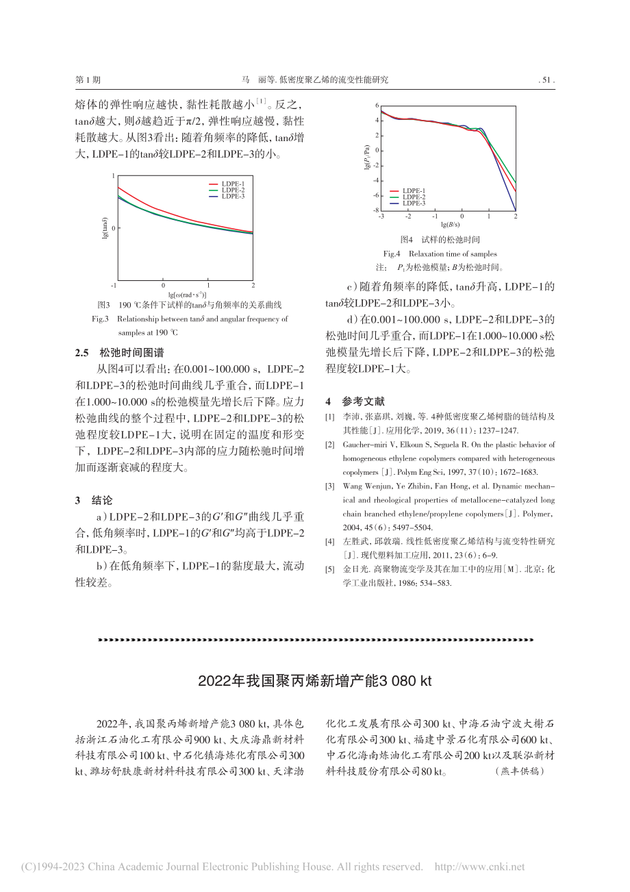 低密度聚乙烯的流变性能研究_马丽.pdf_第3页