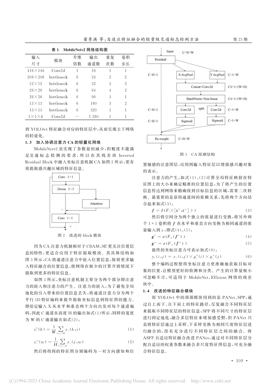 自适应特征融合的轻量级交通标志检测方法_梁秀满.pdf_第3页