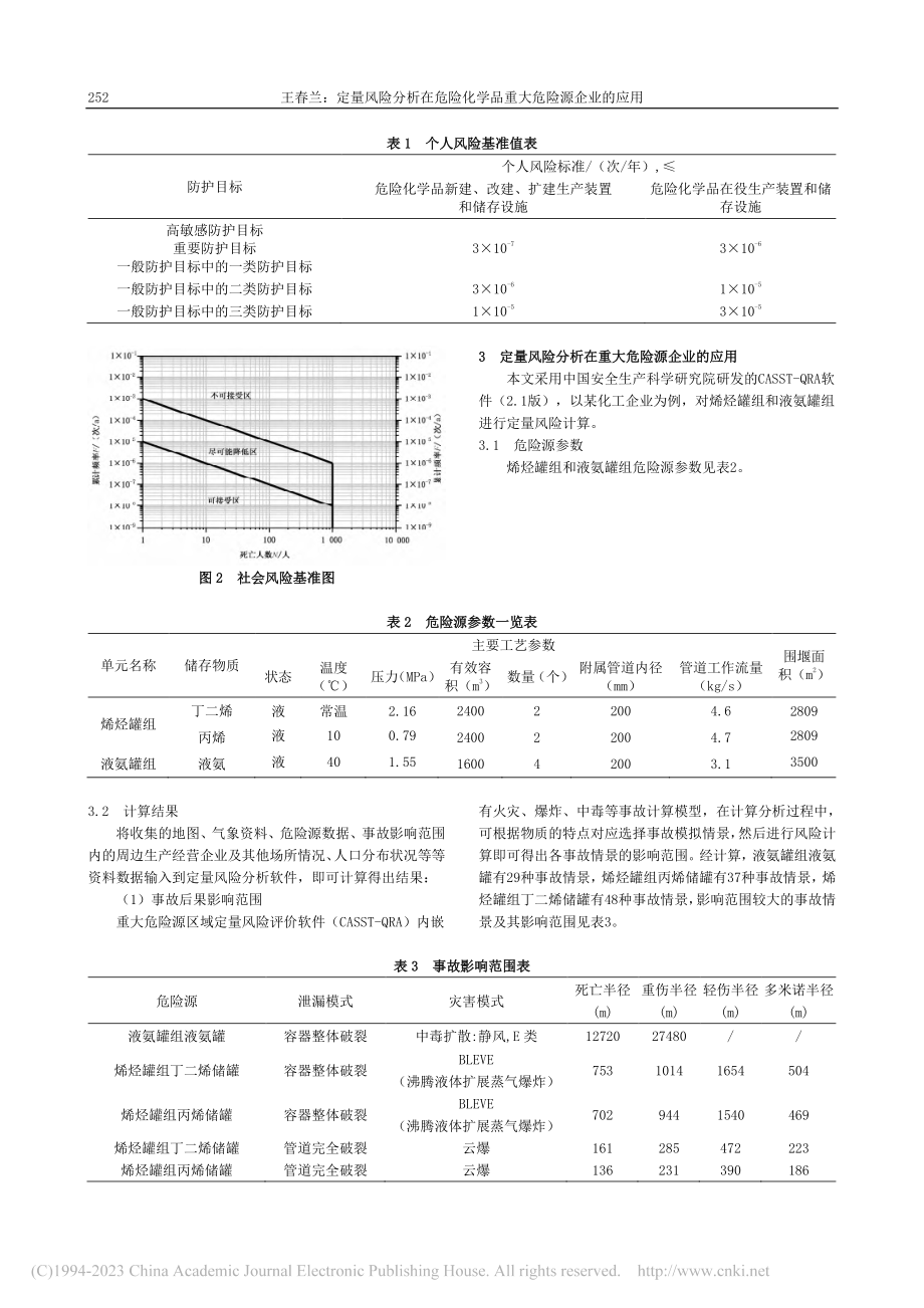 定量风险分析在危险化学品重大危险源企业的应用_王春兰.pdf_第2页