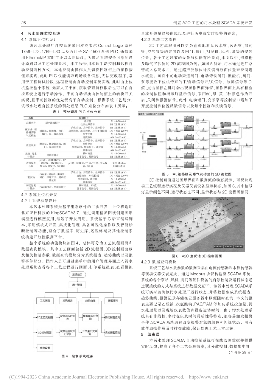 倒置A2O工艺的污水处理SCADA系统开发_王雪.pdf_第3页