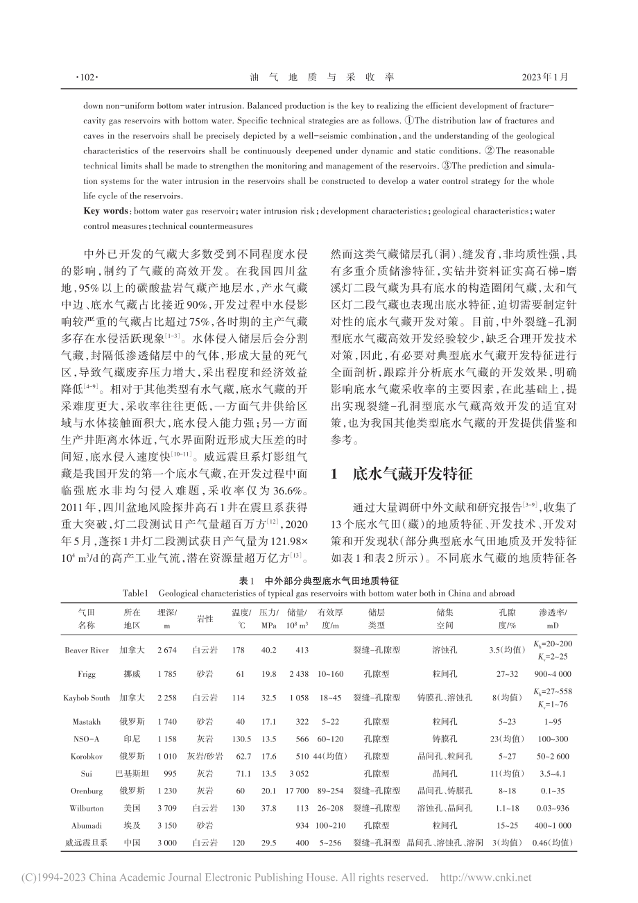 典型底水气藏开发特征及适宜开发对策启示_惠栋.pdf_第2页