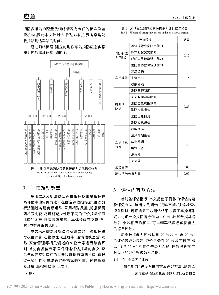 地铁车站消防应急救援能力评估体系研究_查红星.pdf_第3页