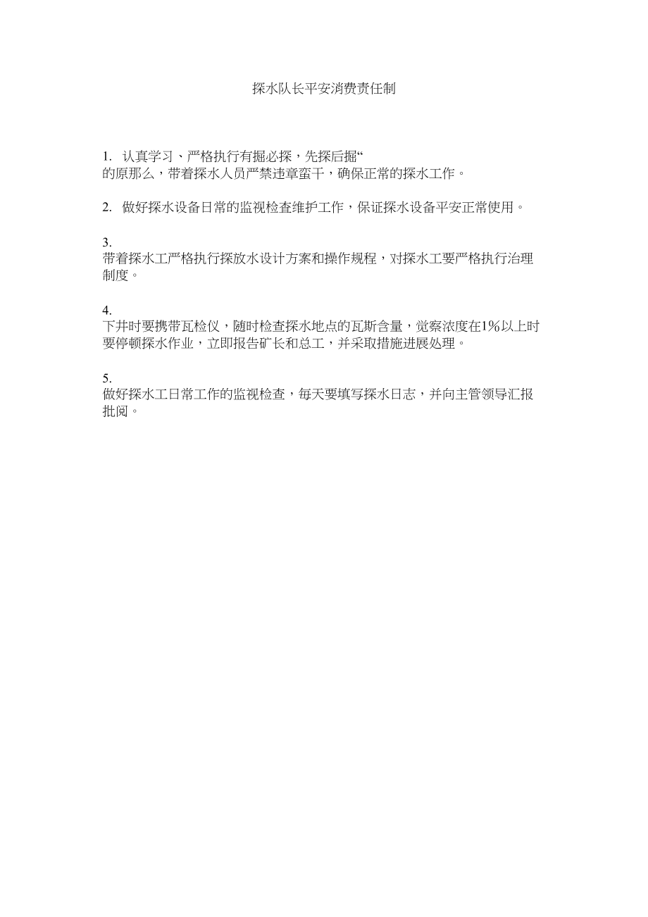 2023年探水队ۥ长安全生产责任制范文.docx_第1页