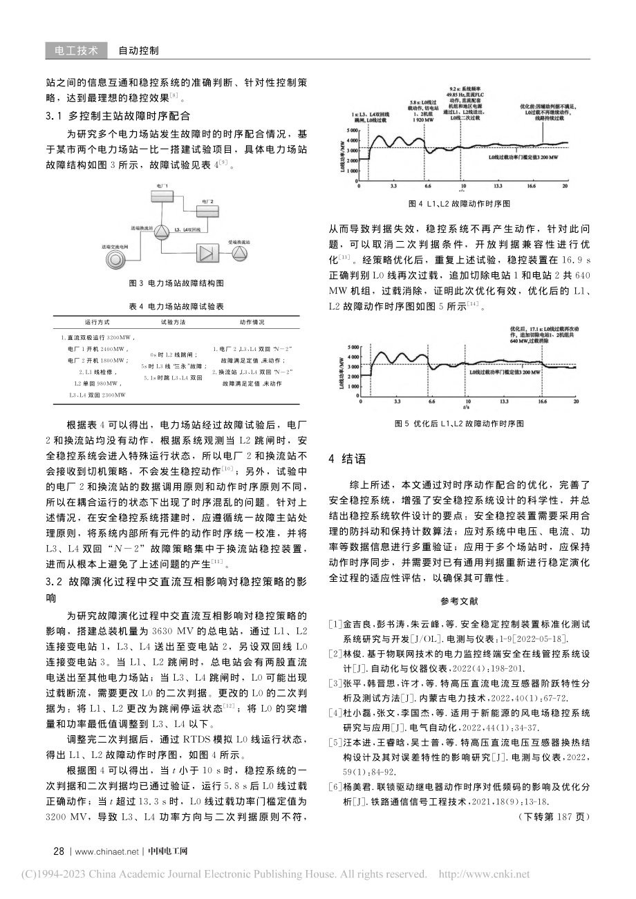 动作时序配合优化的安全稳控系统设计_罗江涛.pdf_第3页