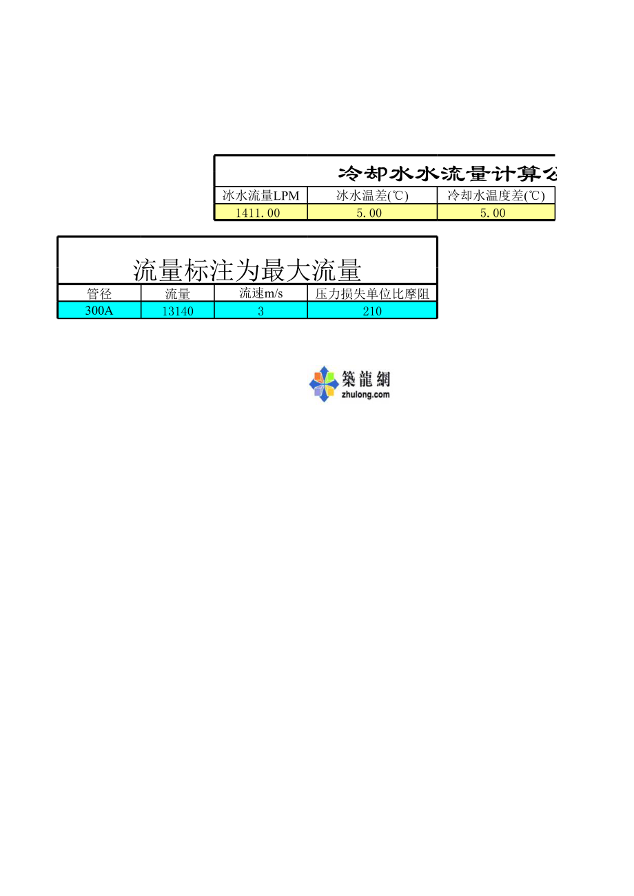 冰水流量和管径的选择.xls_第3页