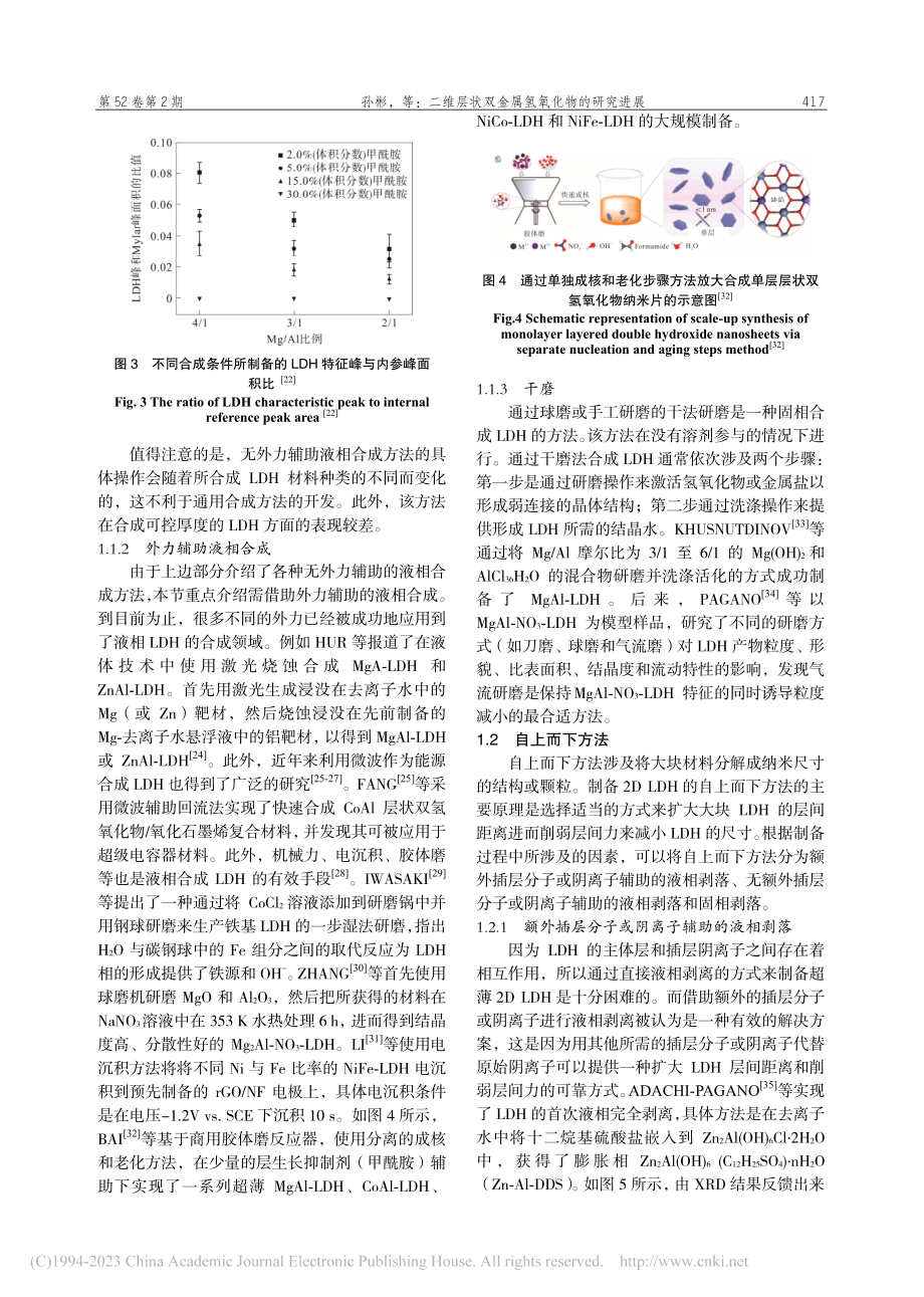 二维层状双金属氢氧化物的研究进展_孙彬.pdf_第3页