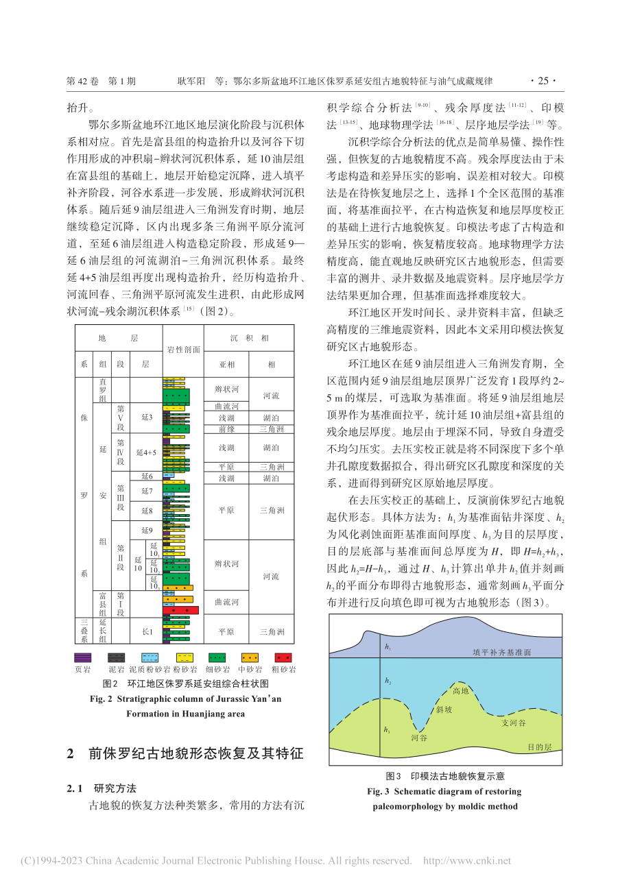 鄂尔多斯盆地环江地区侏罗系...组古地貌特征与油气成藏规律_耿军阳.pdf_第3页