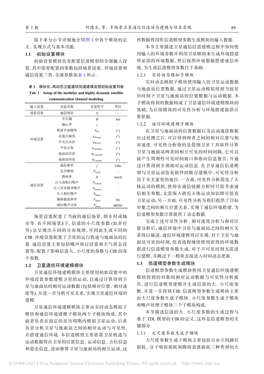 多场景卫星通信信道动态建模与仿真实现_何遵文.pdf_第3页