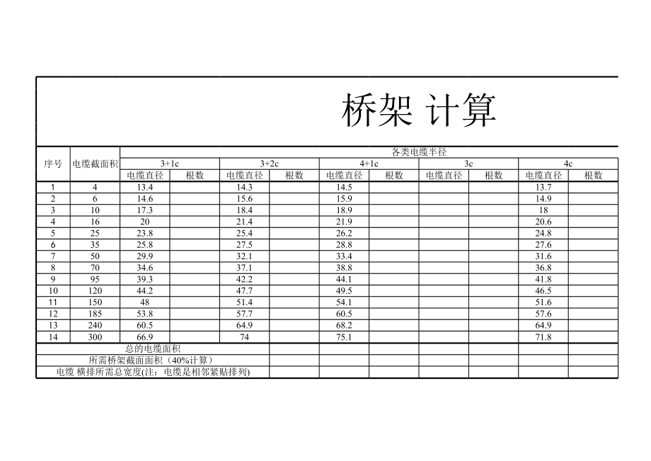 桥架计算书.XLS_第1页