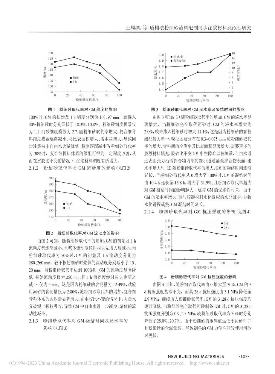 盾构法粉细砂渣料配制同步注浆材料及改性研究_王周渊.pdf_第3页