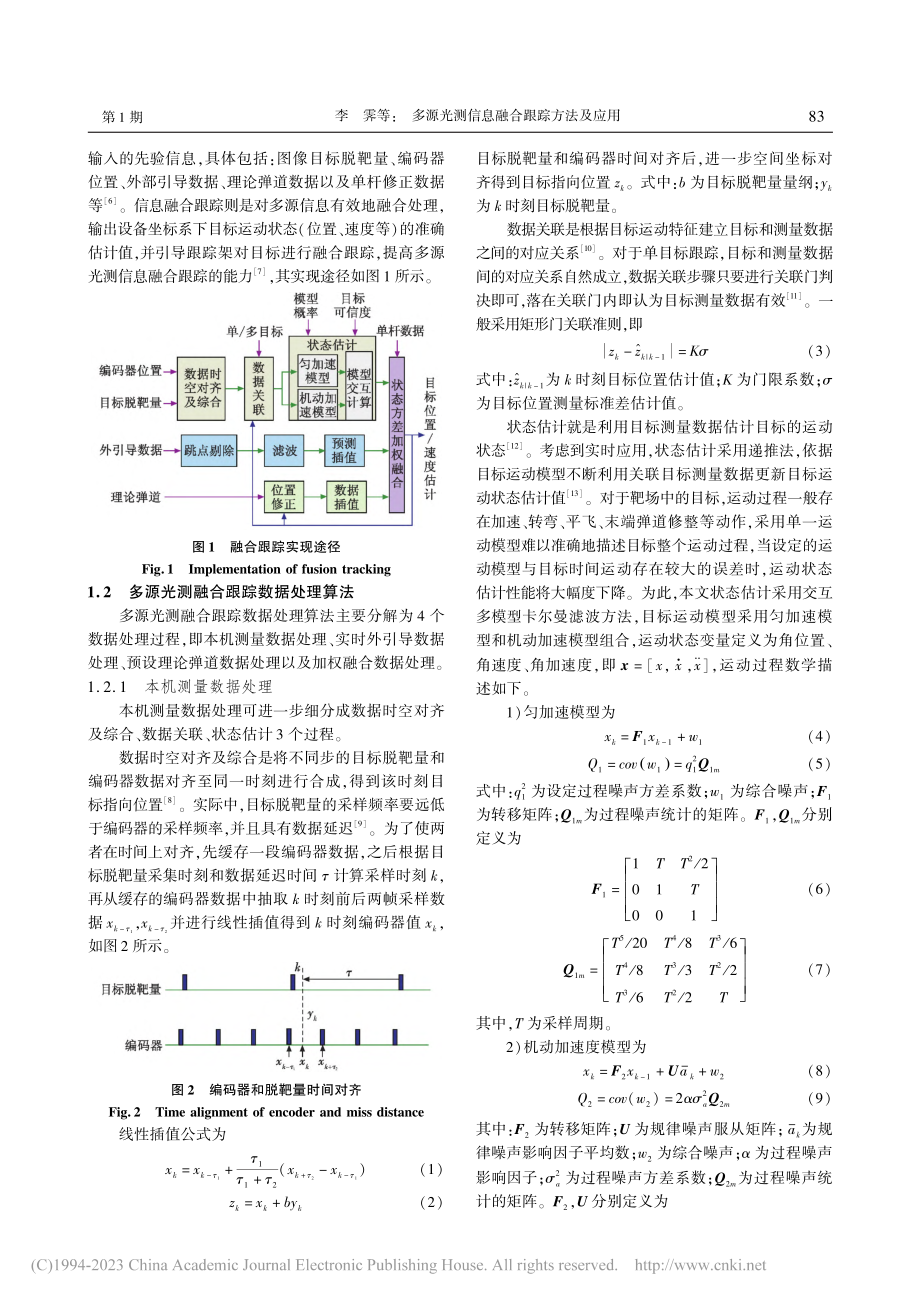 多源光测信息融合跟踪方法及应用_李霁.pdf_第2页