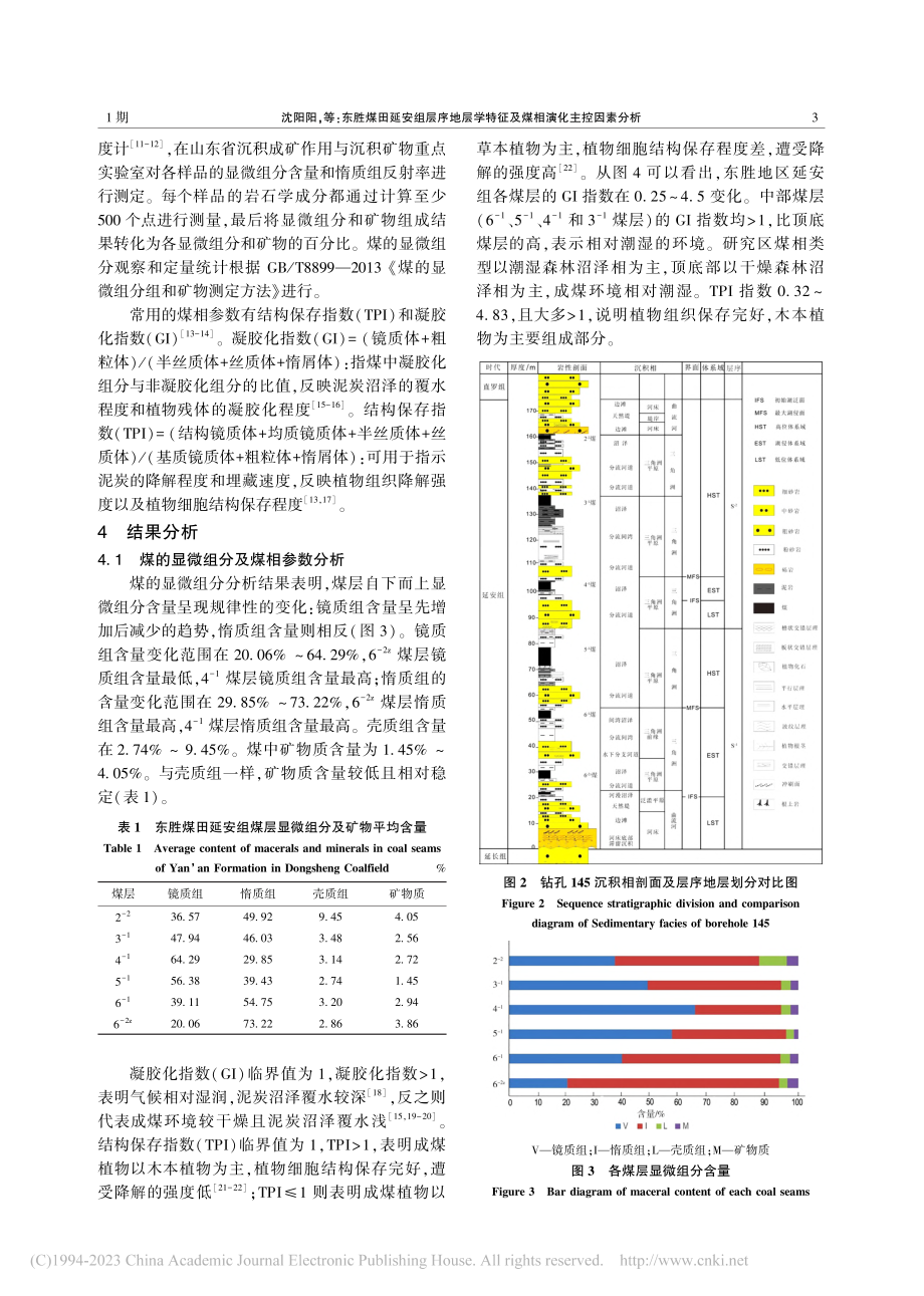 东胜煤田延安组层序地层学特征及煤相演化主控因素分析_沈阳阳.pdf_第3页