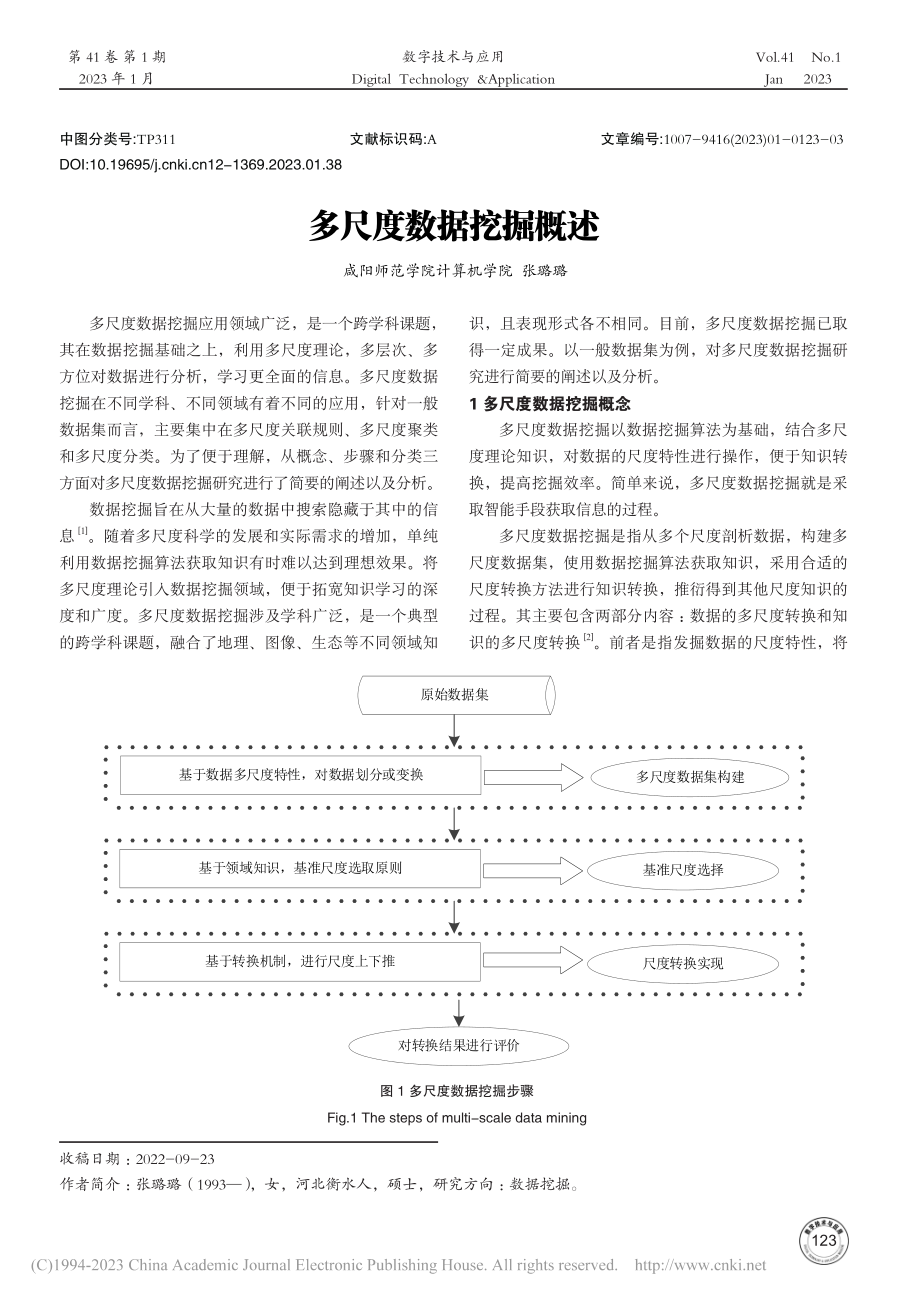 多尺度数据挖掘概述_张璐璐.pdf_第1页