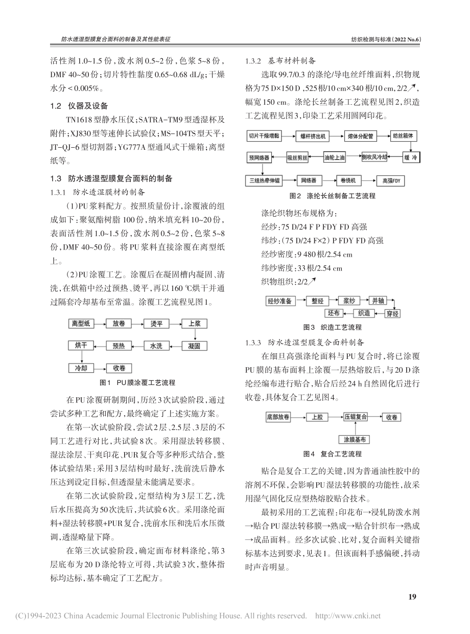 防水透湿型膜复合面料的制备及其性能表征_葛爱雄.pdf_第2页