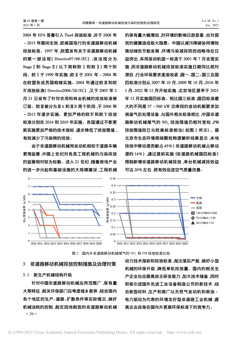 非道路移动机械排放污染的控制和治理研究_项雅静.pdf_第3页