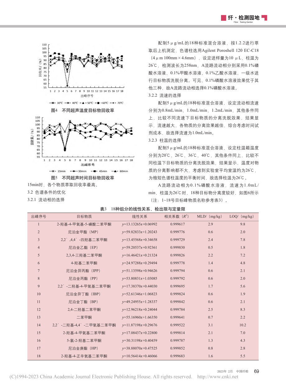 纺织品中7种尼泊金酯类抗菌...类紫外线吸收剂的同时检测法_陈秋葵.pdf_第3页