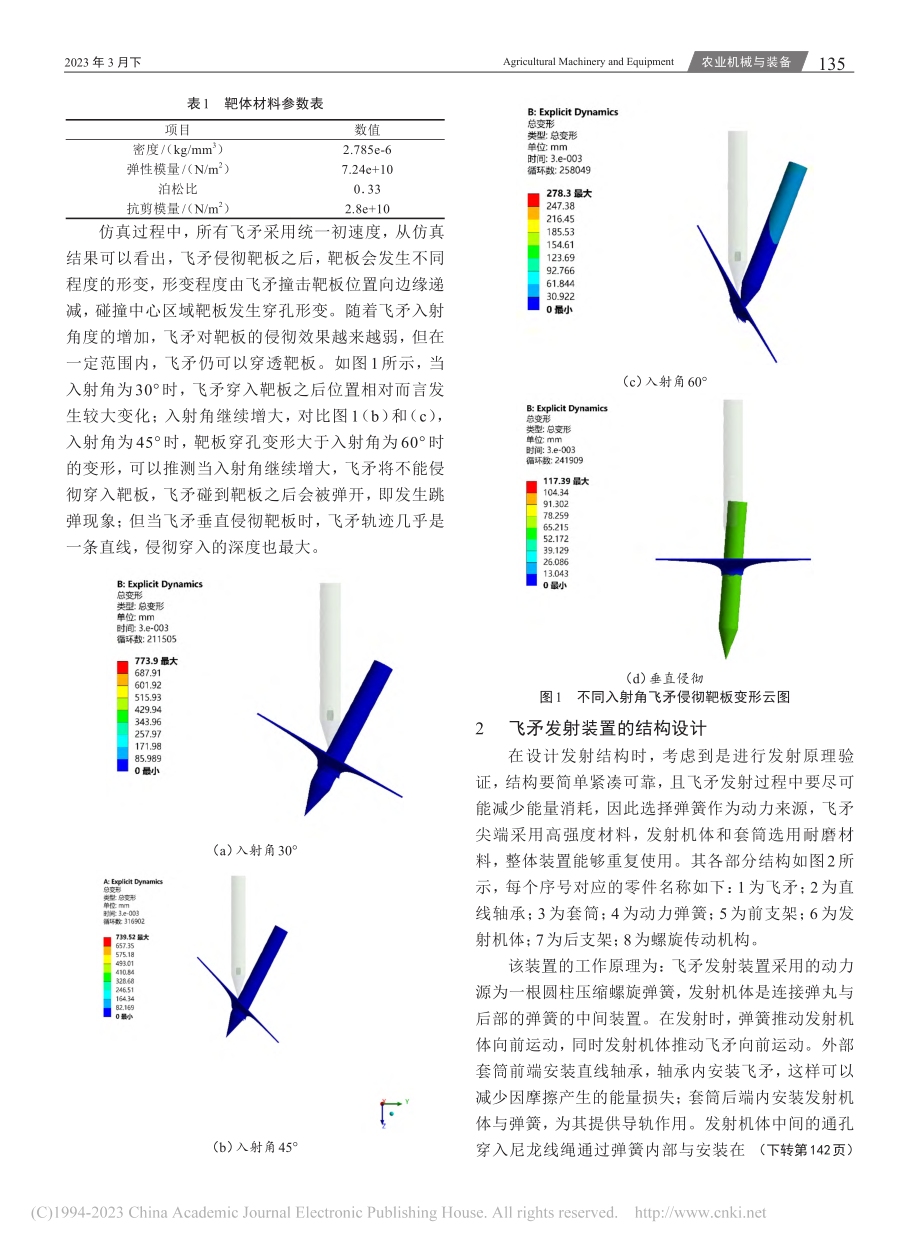 飞矛清除空间碎片过程中的侵彻分析_王丹.pdf_第2页