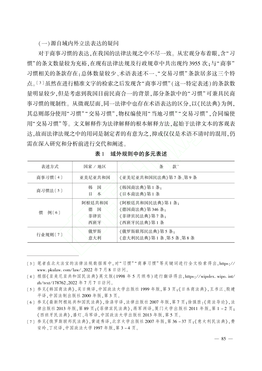 法律适用中的商事习惯类型化研究_季洁.pdf_第3页