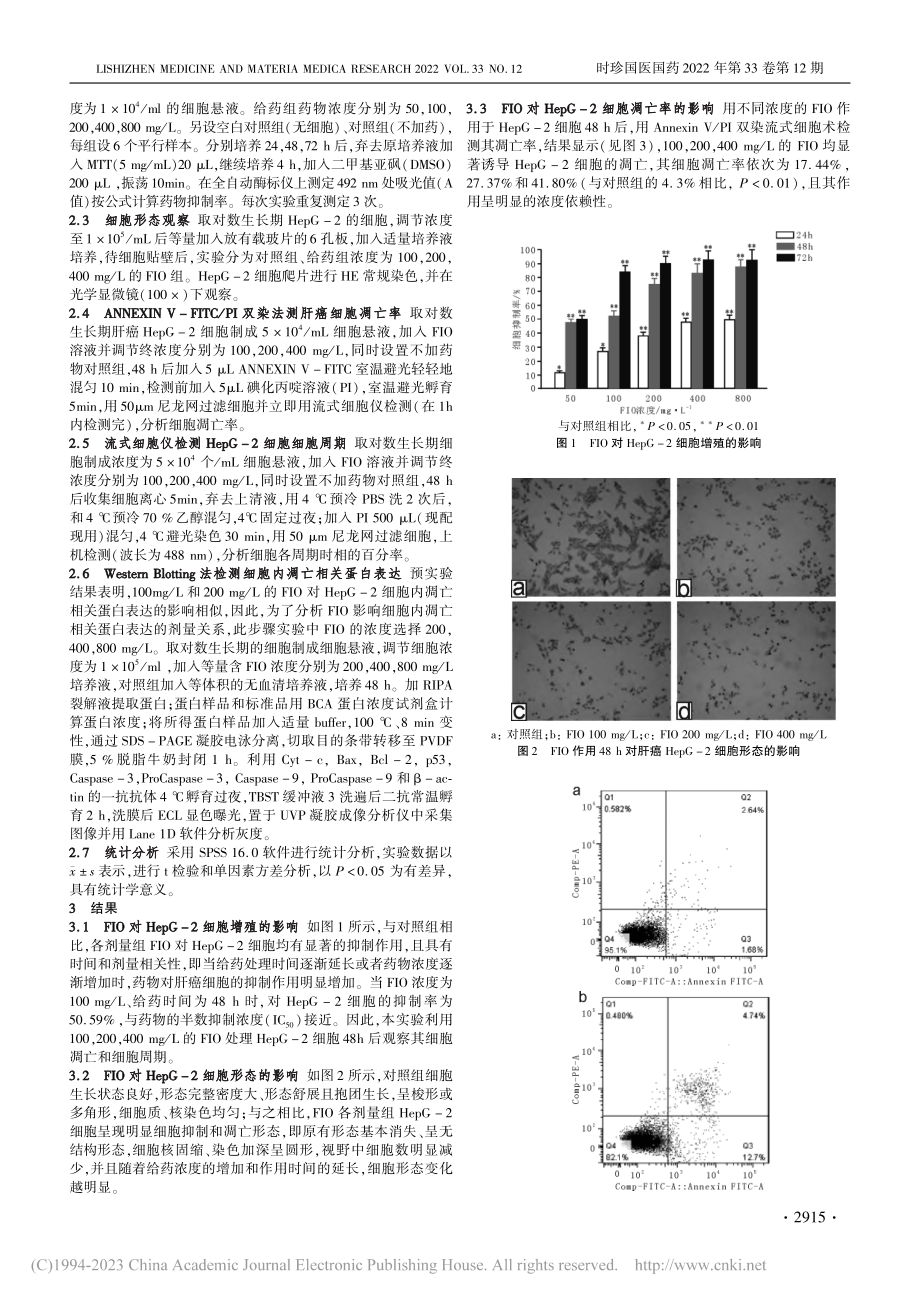 发酵桦褐孔菌诱导人肝癌细胞HepG-2凋亡的作用研究_朴淳健.pdf_第2页