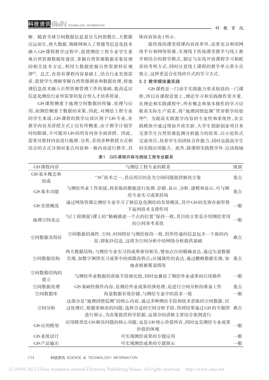 “双创”背景下测绘工程专业GIS课程教学改革研究_宋萍.pdf_第3页