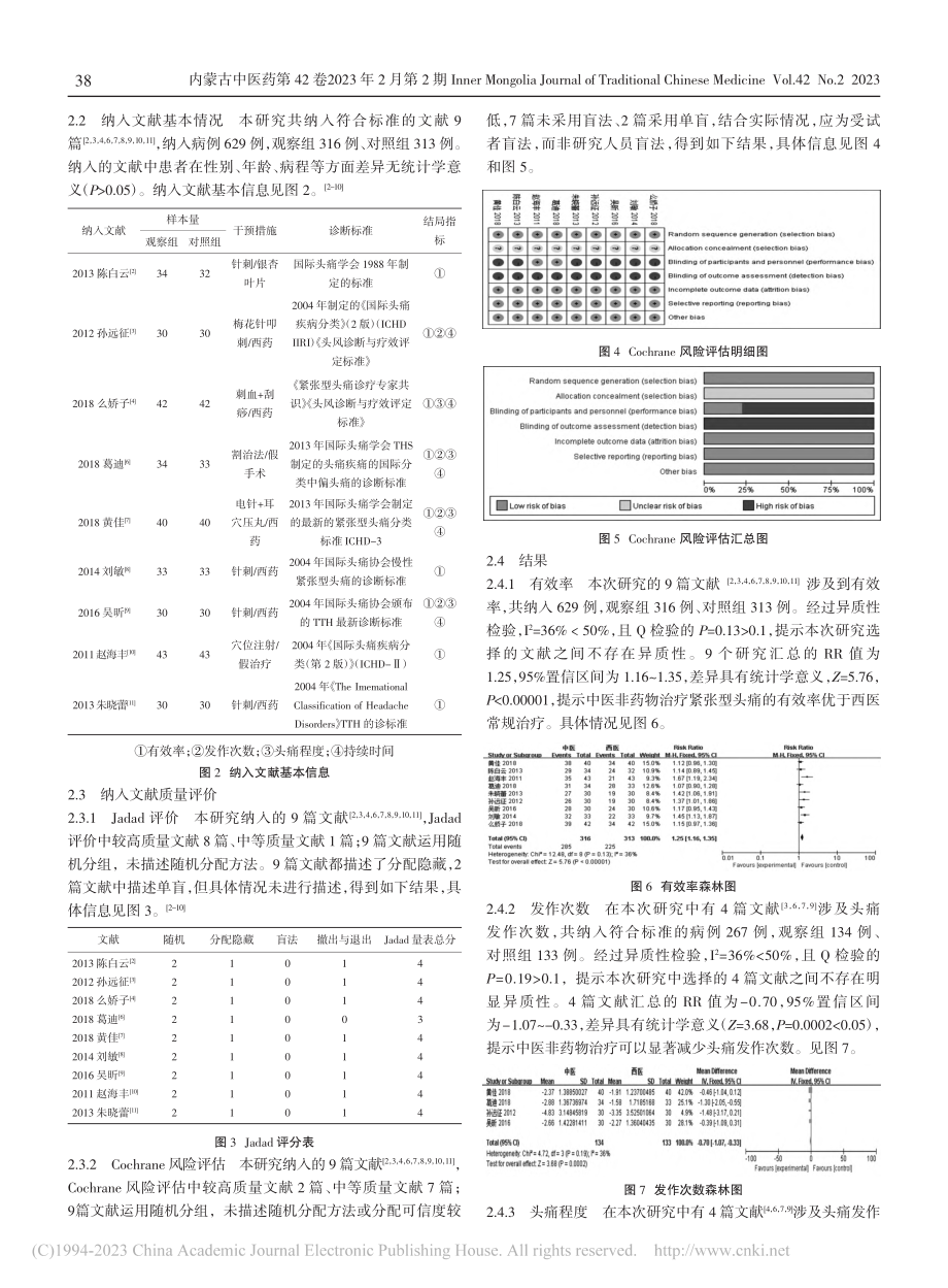 中医非药物治疗紧张型头痛的Meta分析_于海.pdf_第3页