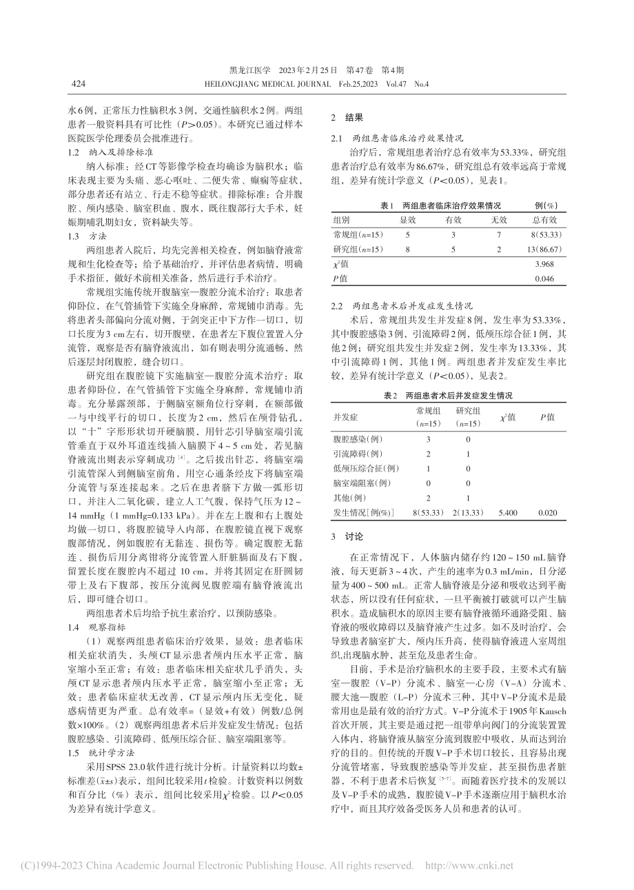 腹腔镜下脑室—腹腔分流术30例临床体会_帅晖.pdf_第2页