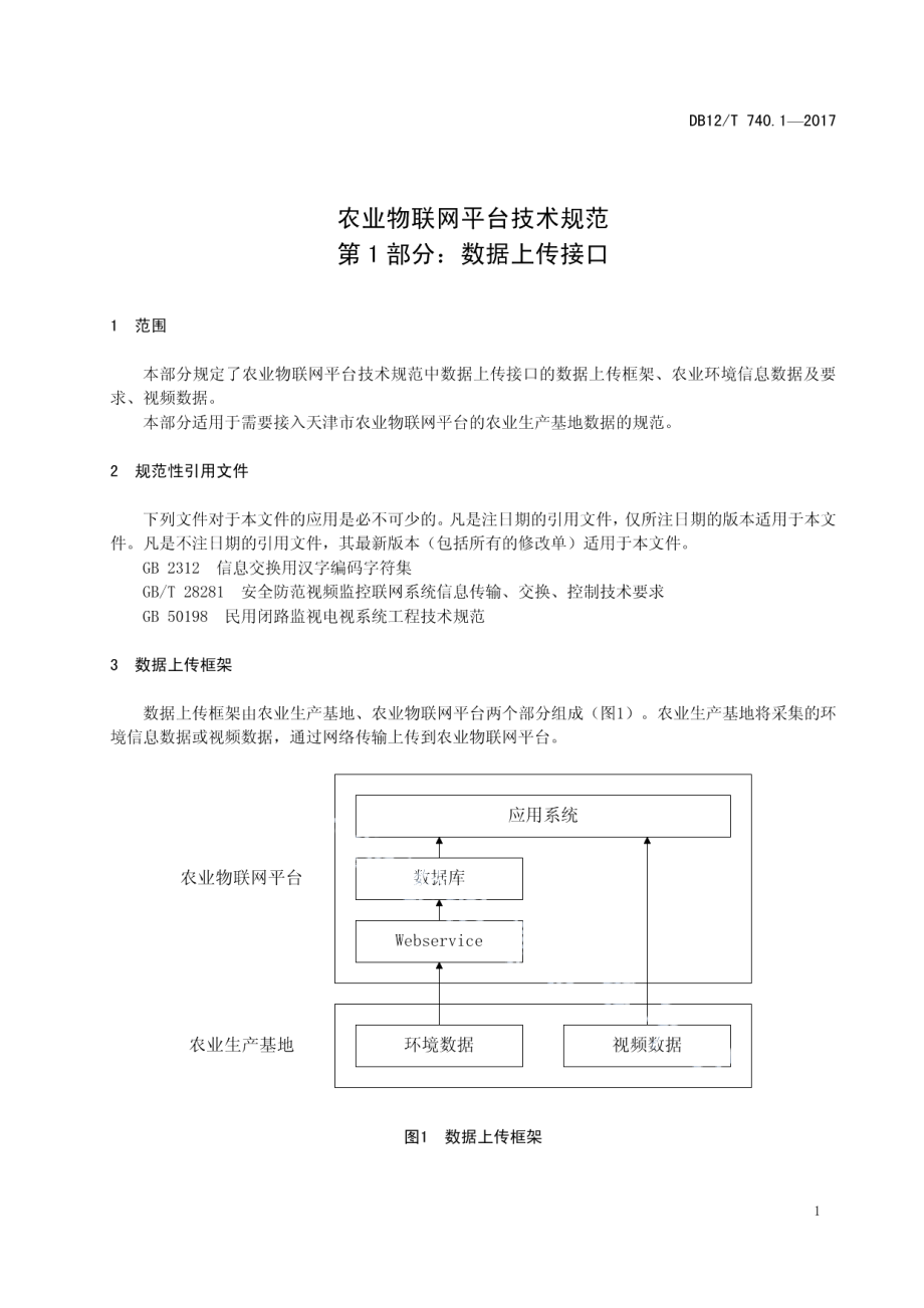 DB12T 740.1-2017农业物联网平台技术规范.pdf_第3页