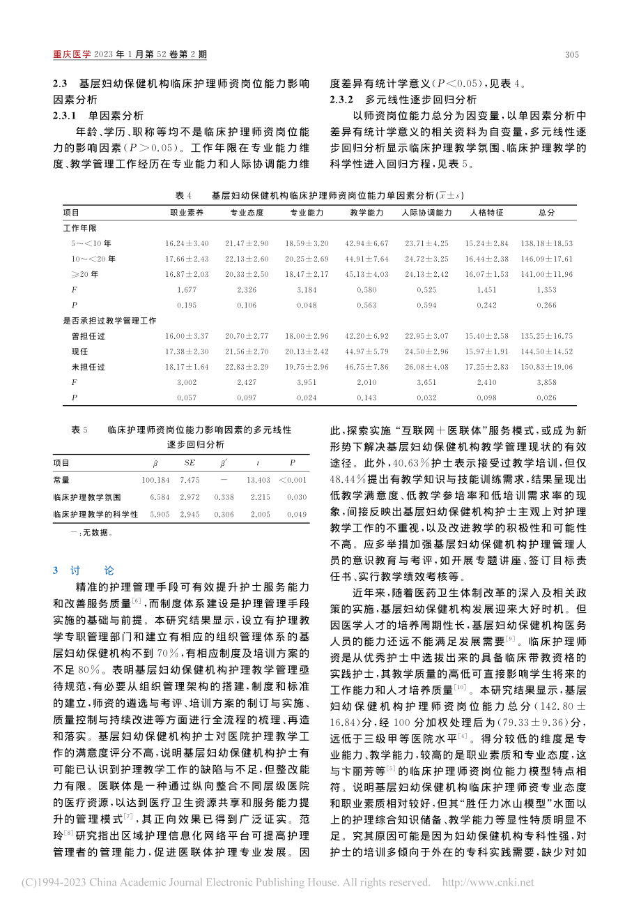 重庆地区基层妇幼保健机构临...师资管理与岗位能力现况调查_张柳.pdf_第3页