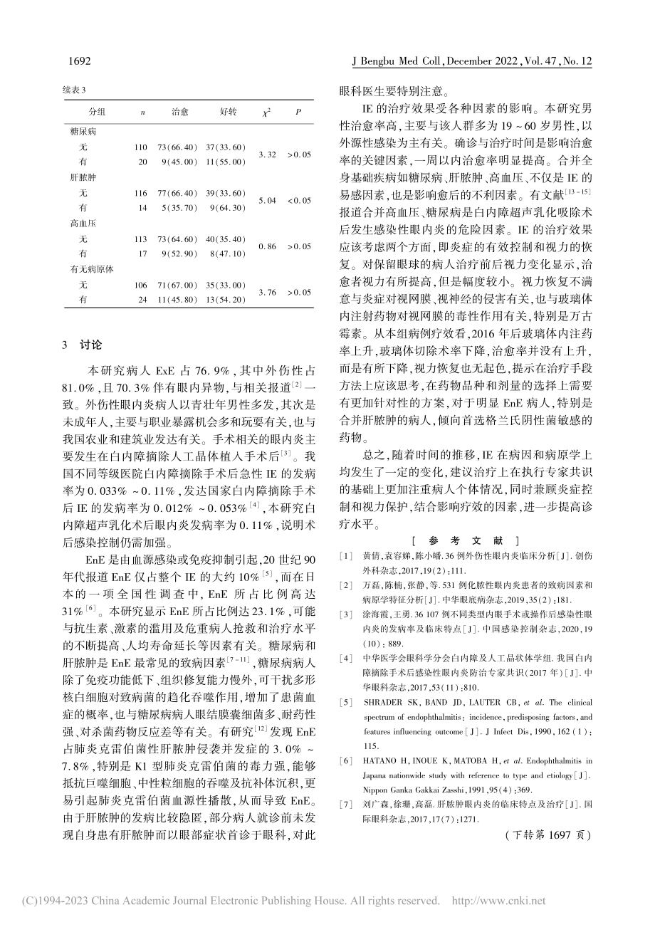 感染性眼内炎病因与疗效相关因素分析_温倩.pdf_第3页