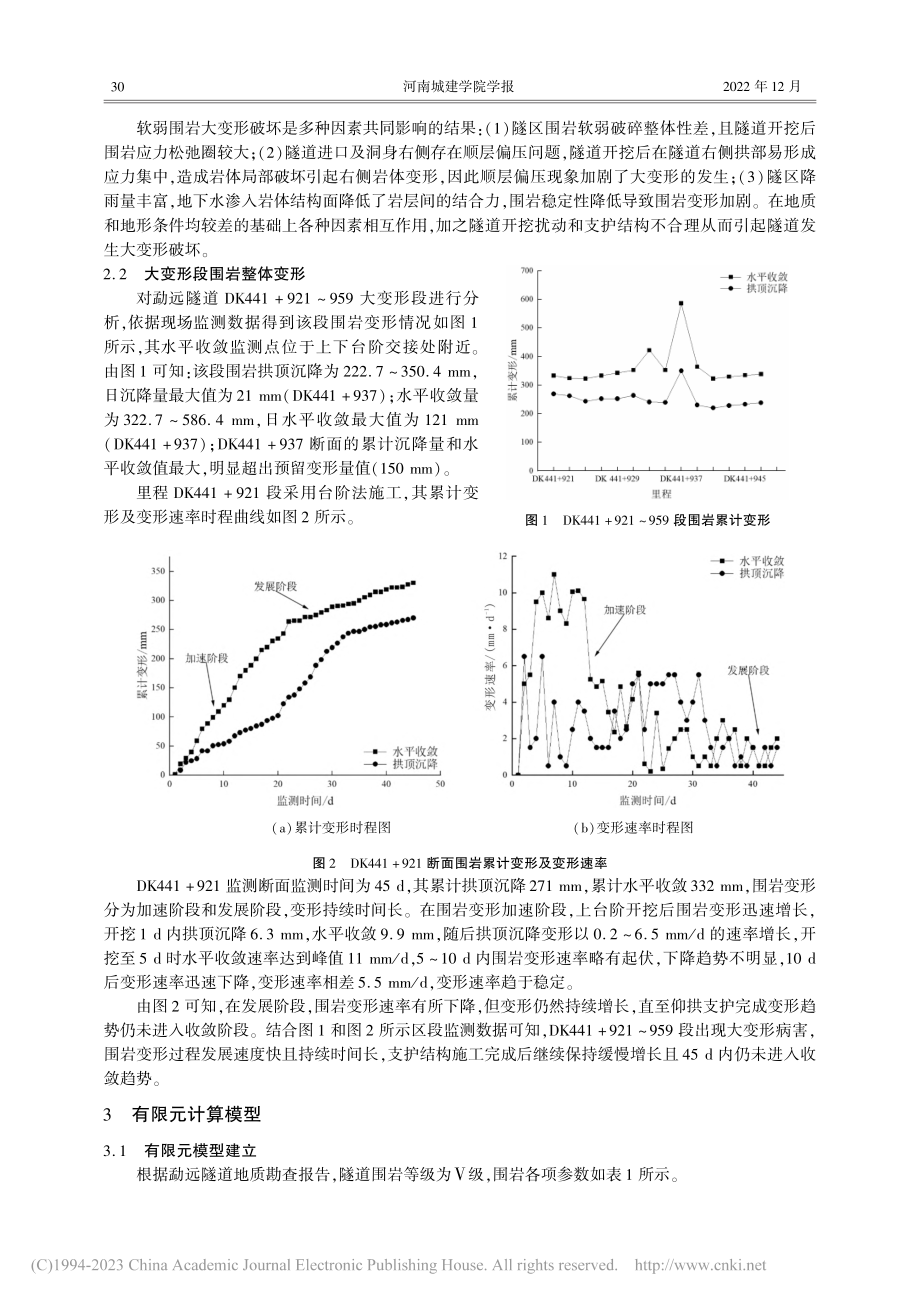 中老铁路勐远隧道软岩大变形特征及控制措施_杨建国.pdf_第3页