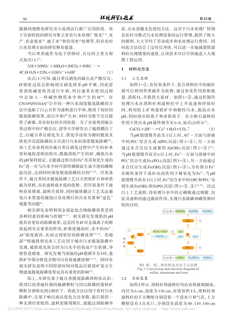 复合填料硫杆菌协同钙铁矿物滤料除磷的研究_钟彩英.pdf_第2页