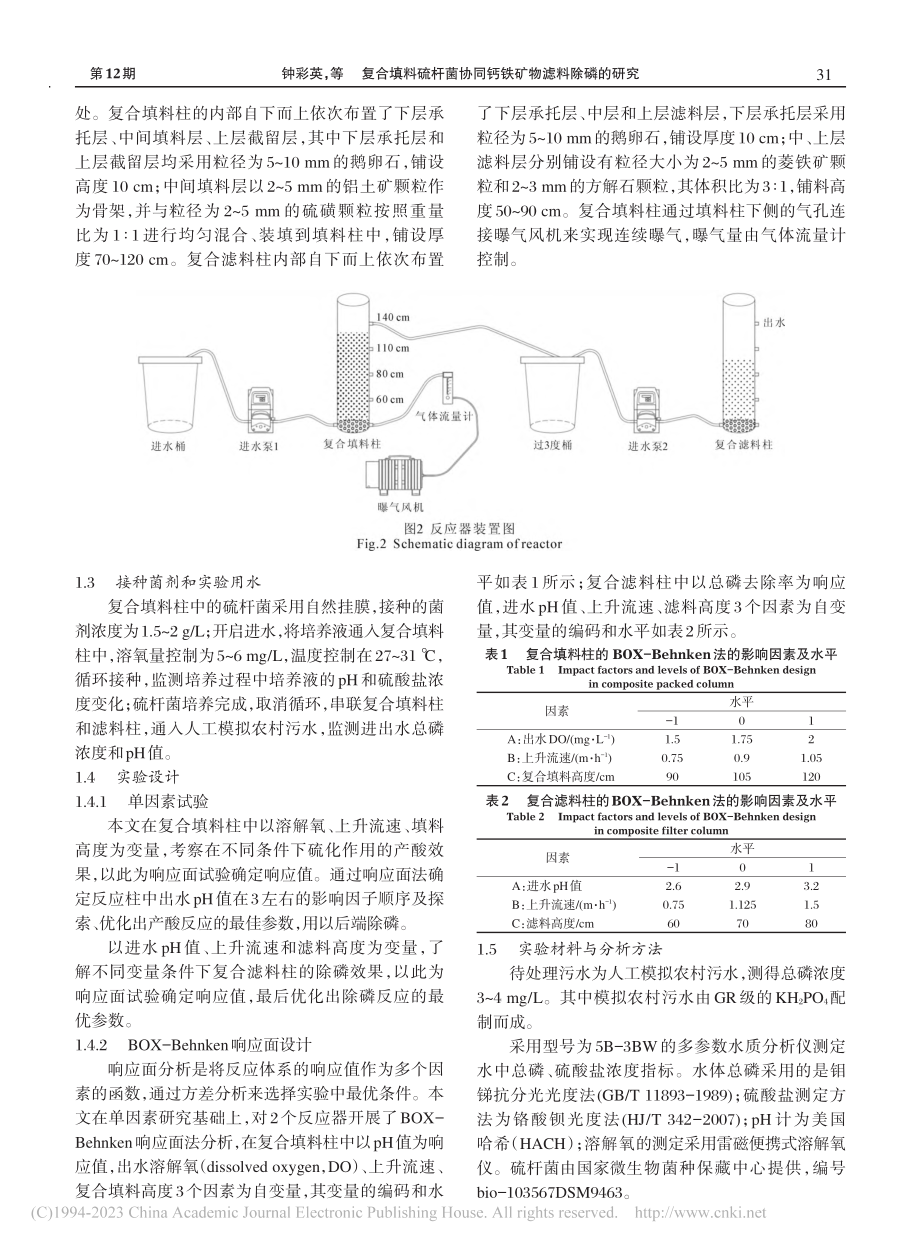 复合填料硫杆菌协同钙铁矿物滤料除磷的研究_钟彩英.pdf_第3页