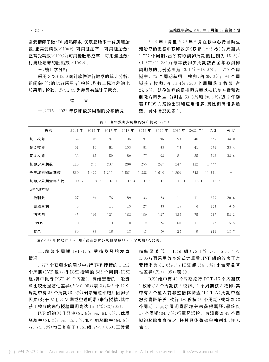 改良IVF正常受精率计算公...卵少周期中的应用及资料分析_蒋彦.pdf_第3页