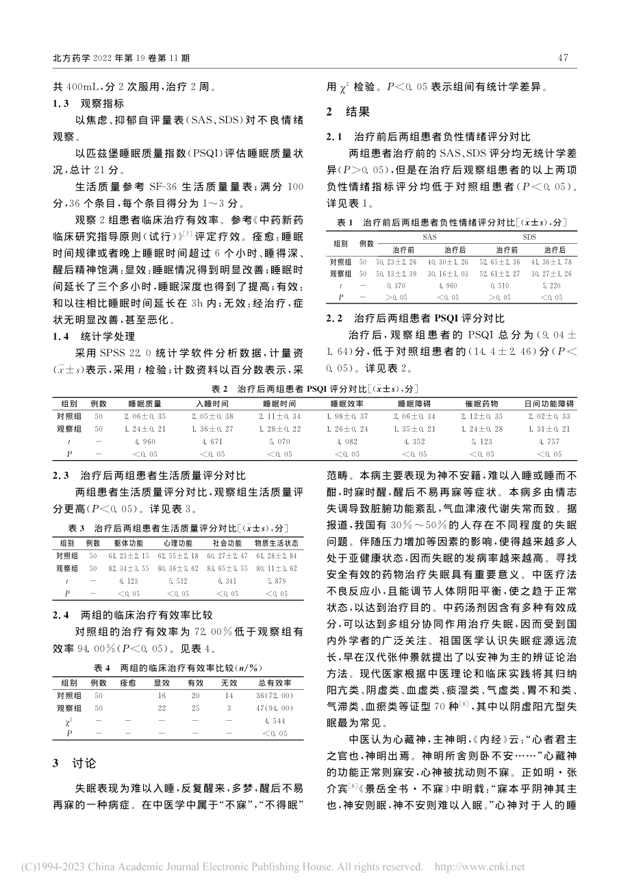 中药汤剂专方珍龙汤治疗失眠的临床疗效_温佩仪.pdf_第2页