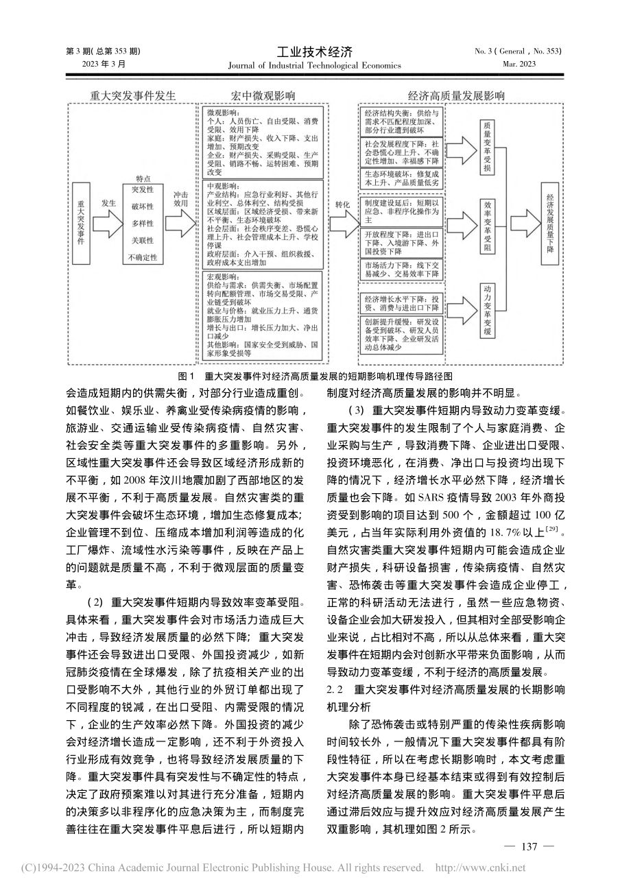 重大突发事件对经济高质量发...理探究、时空规律与应对策略_任志安.pdf_第3页