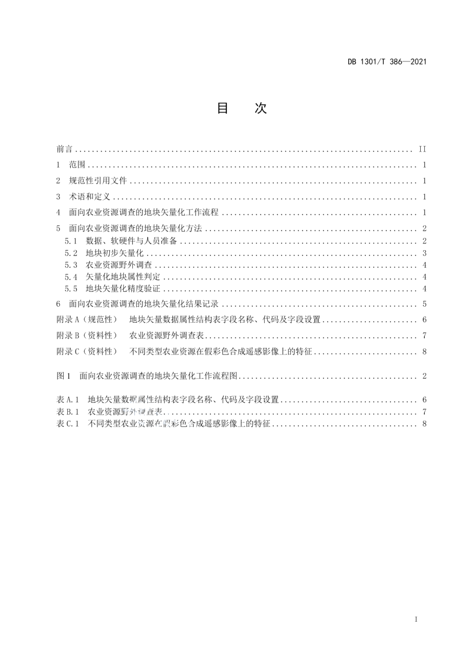 DB1301T386-2021面向农业资源调查的地块矢量化技术规程.pdf_第3页