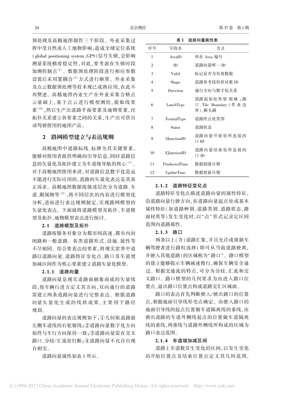 高精地图道路矢量化模型表达规则探讨_吕晓成.pdf_第2页