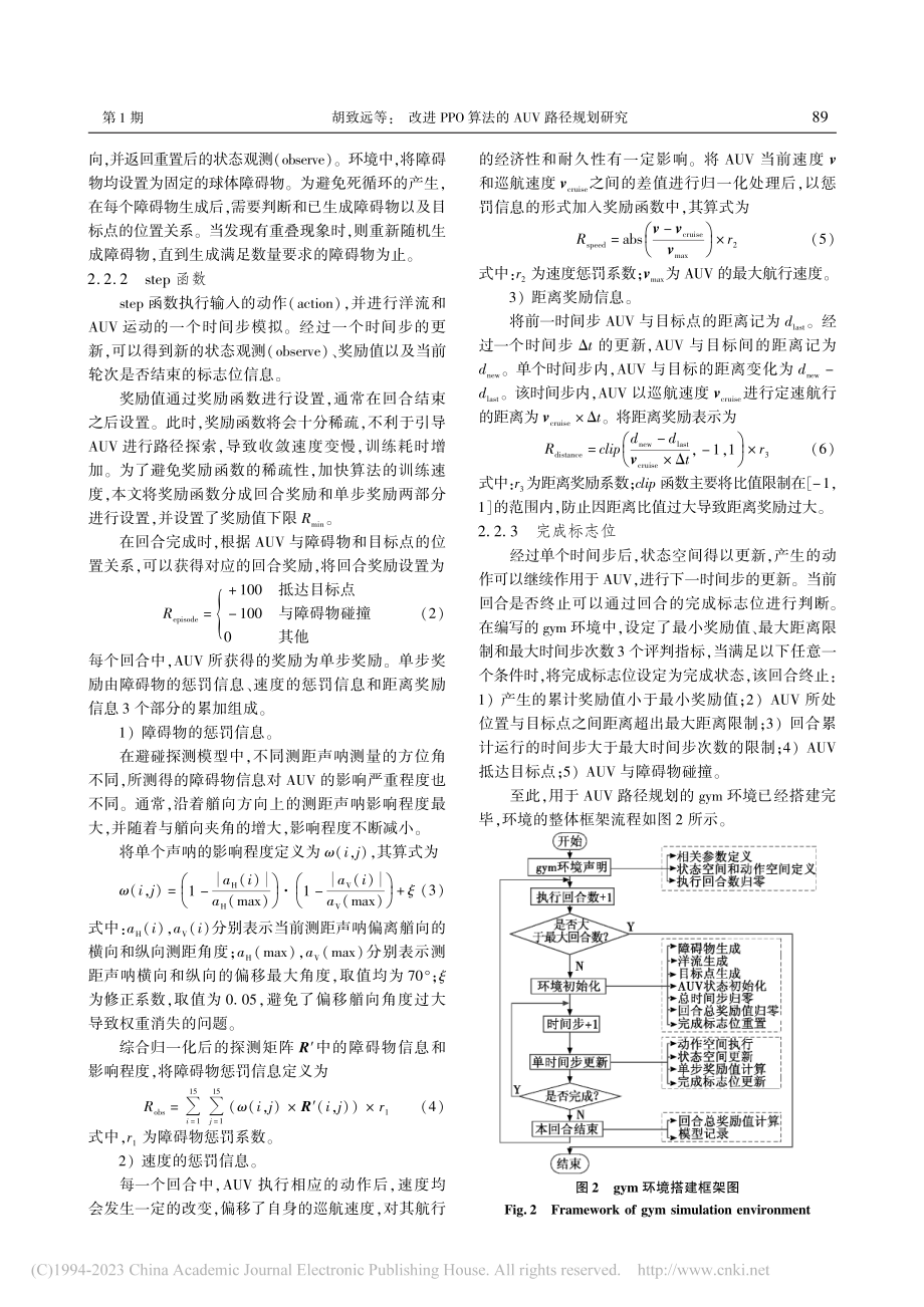 改进PPO算法的AUV路径规划研究_胡致远.pdf_第3页