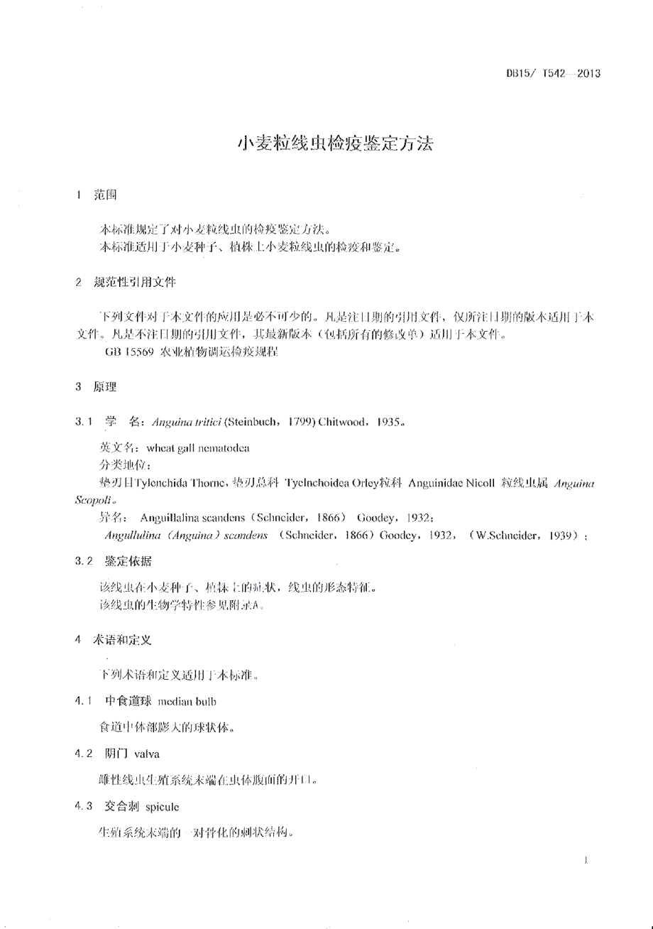 DB15T 542-2013小麦粒线虫检疫鉴定方法.pdf_第3页