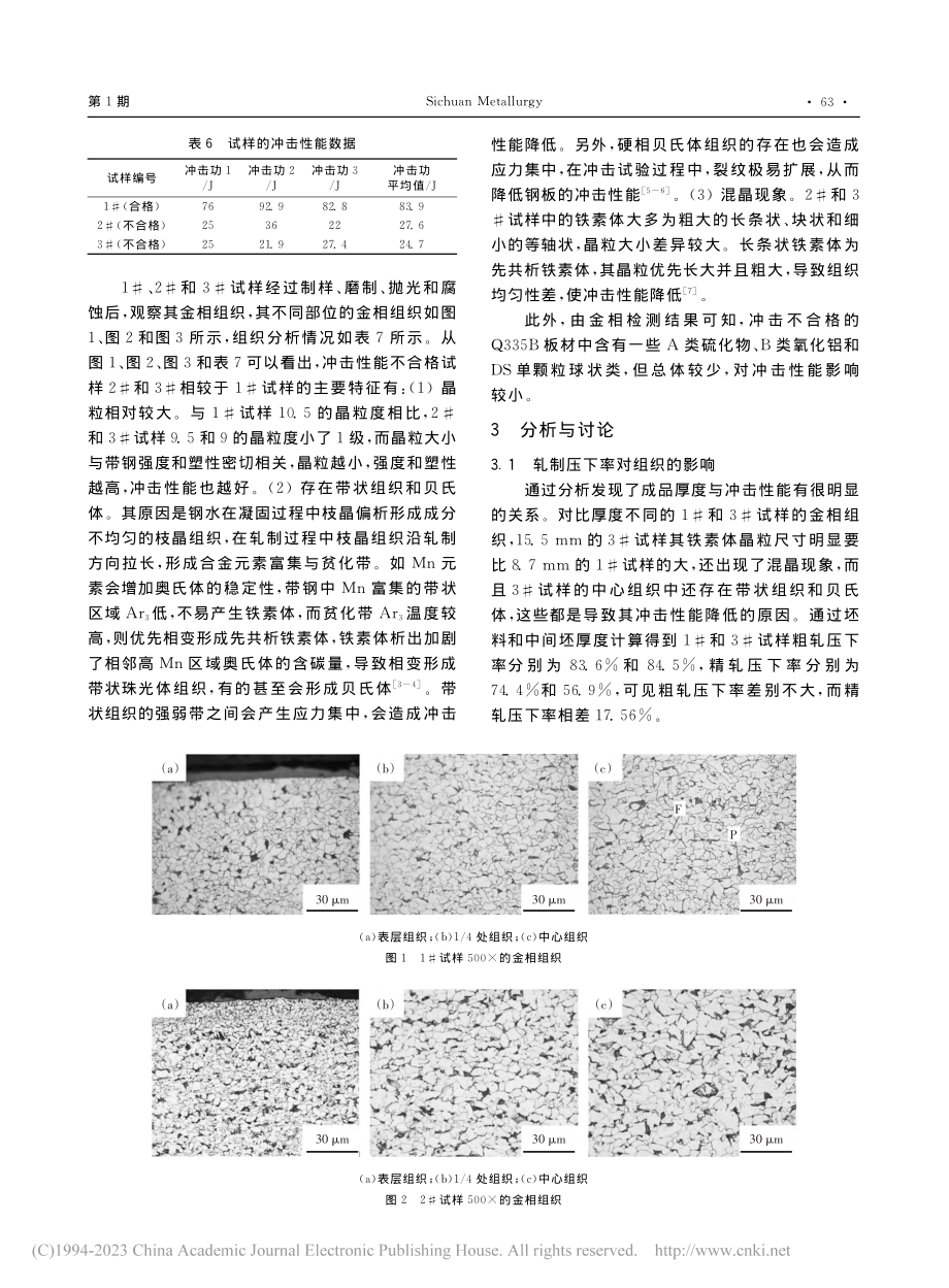 改善Q355B带钢冲击性能生产实践_周靓.pdf_第3页