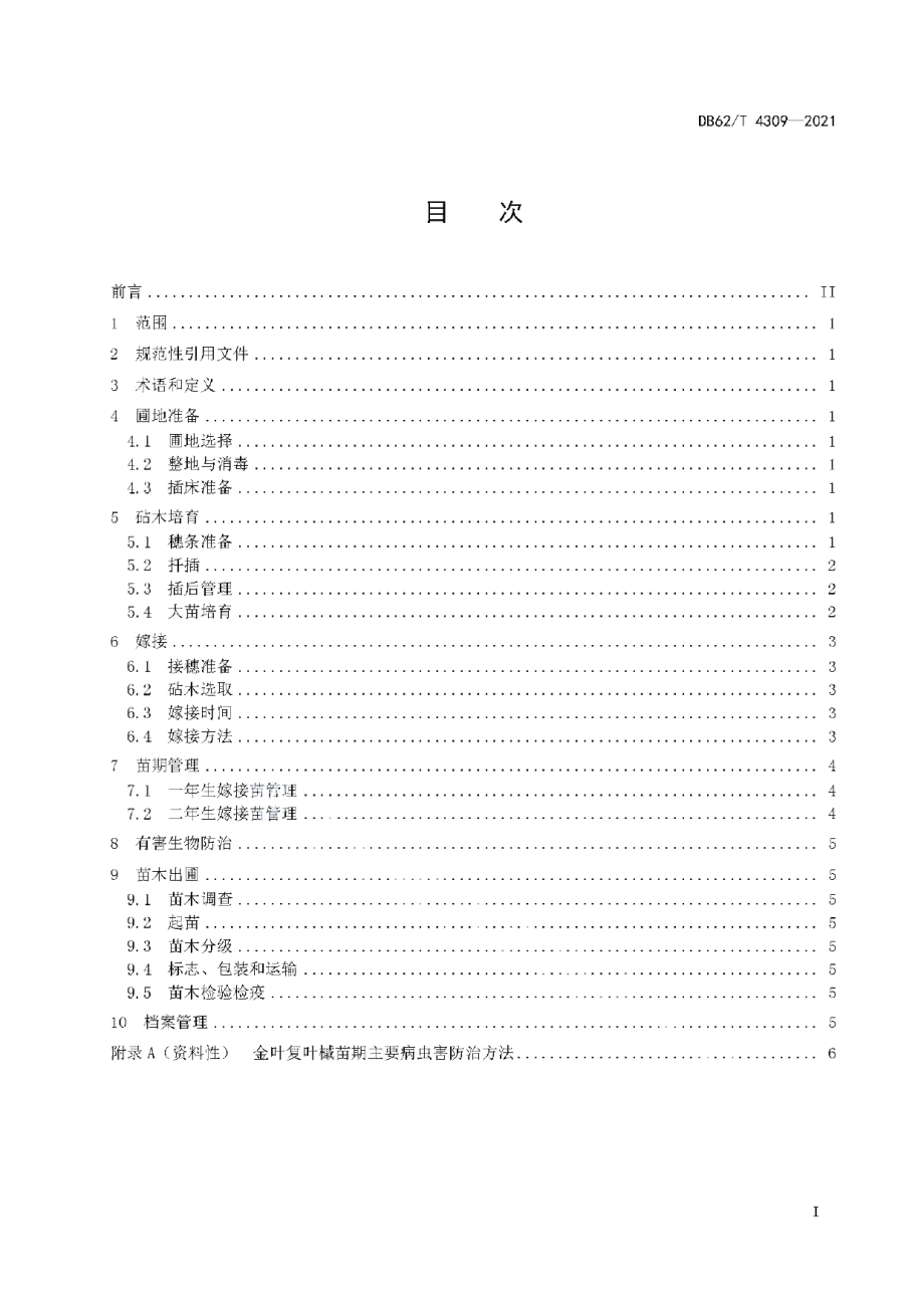 DB62T 4309-2021金叶复叶槭育苗技术规程.pdf_第3页