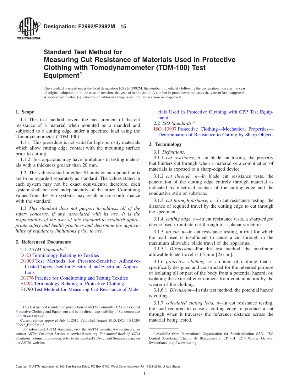 ASTM_F_2992_-_F_2992M_-_15.pdf_第1页