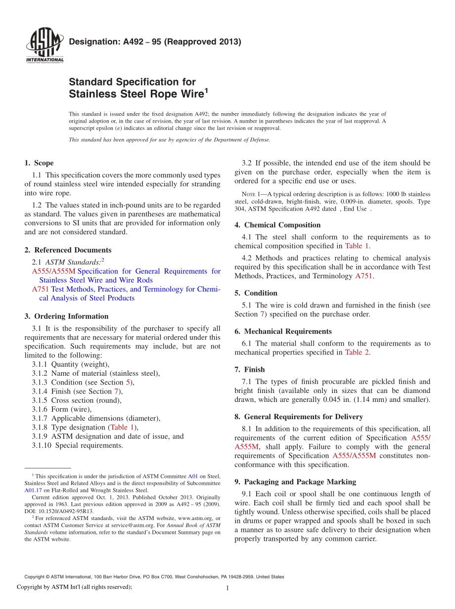 ASTM_A_492_-_95_2013.pdf_第1页