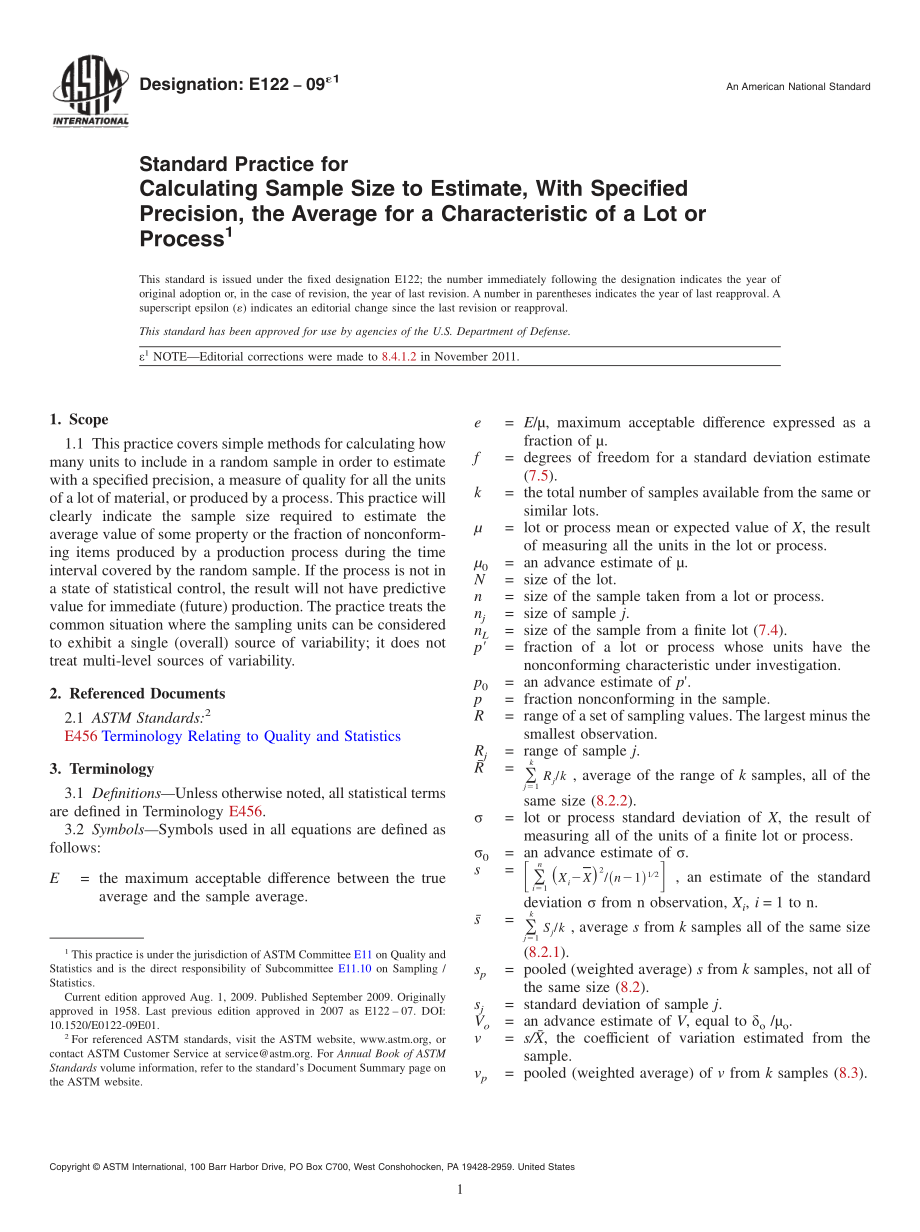 ASTM_E_122_-_09e1.pdf_第1页